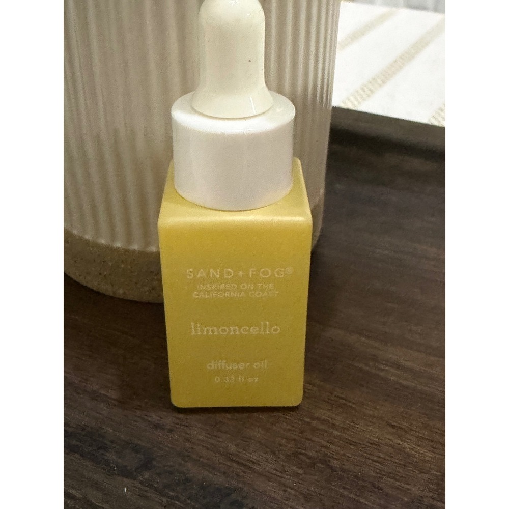 Sand + Fog Limoncello Diffuser Oil 0.33 fl oz Yellow Glass Bottle with Dropper